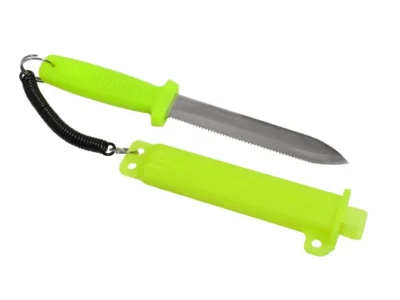 Kniv, Northern Diver SPISS 17cm blad med grønn slire