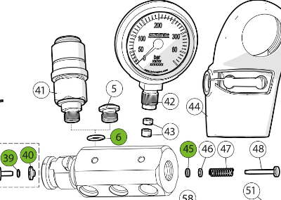 Interspiro, Service kit, Pro, 10 års, varslingsenhet