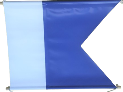 Dykkeflagg, stort 100x120