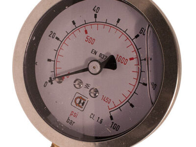 Manometer med uttak ned