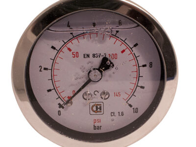 Manometer med uttak bak