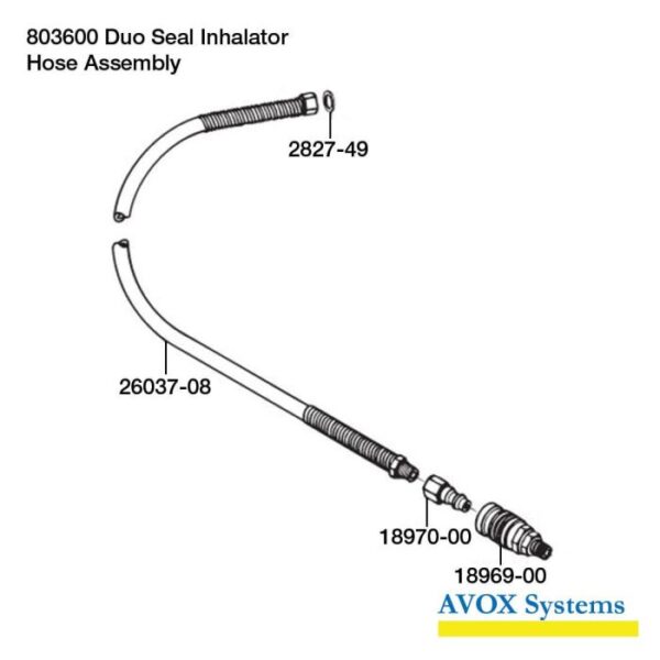 Avox, Teflon Gasket - Demand Hose - Bilde 2