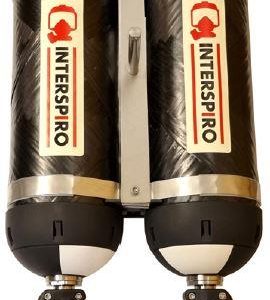 Interspiro, Flaske, 2x7,2 ltr kompositt Nytt flaskefeste, inkl vekt